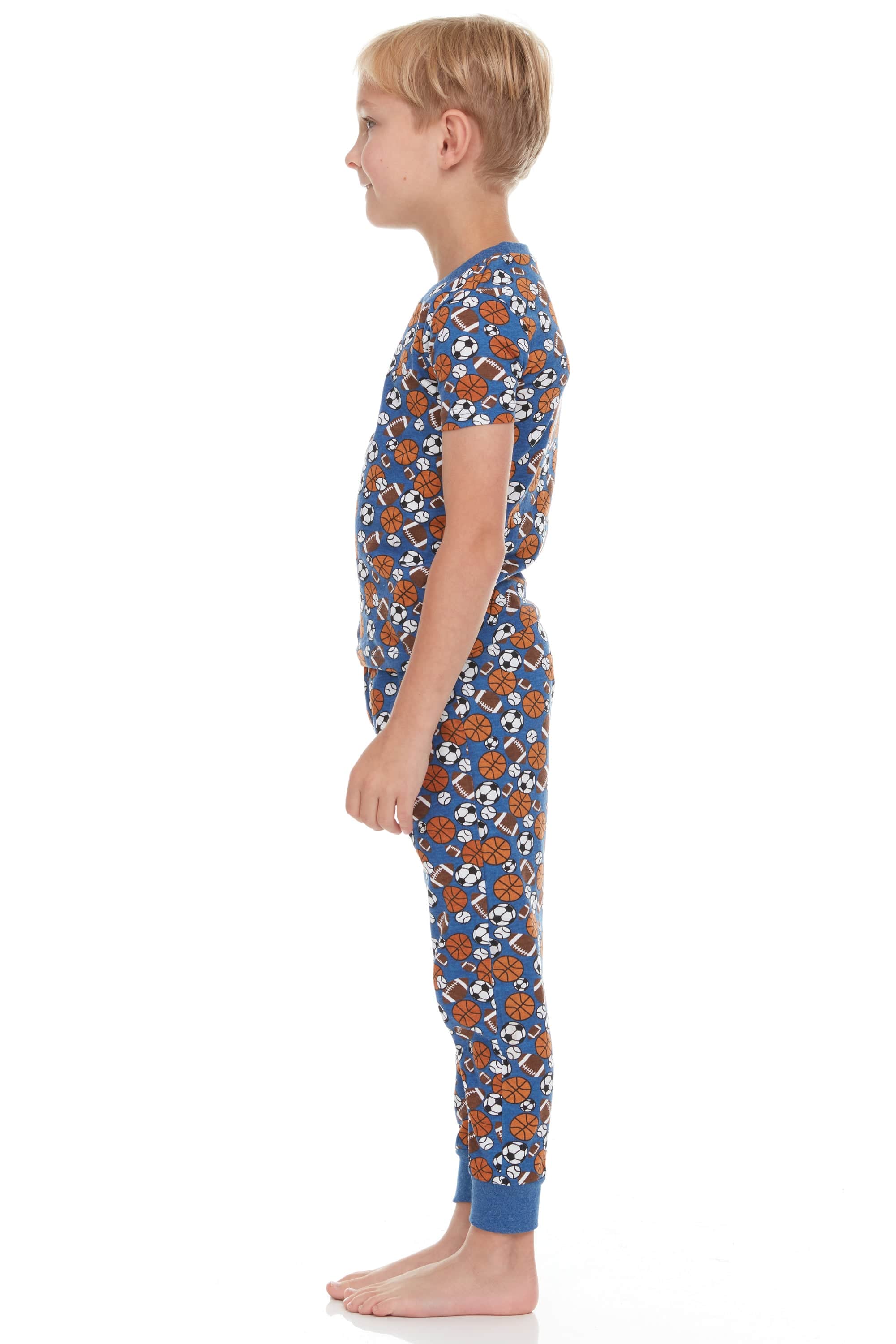 Sports Theme Pajamas for Kids – Super Soft 2-Piece Set