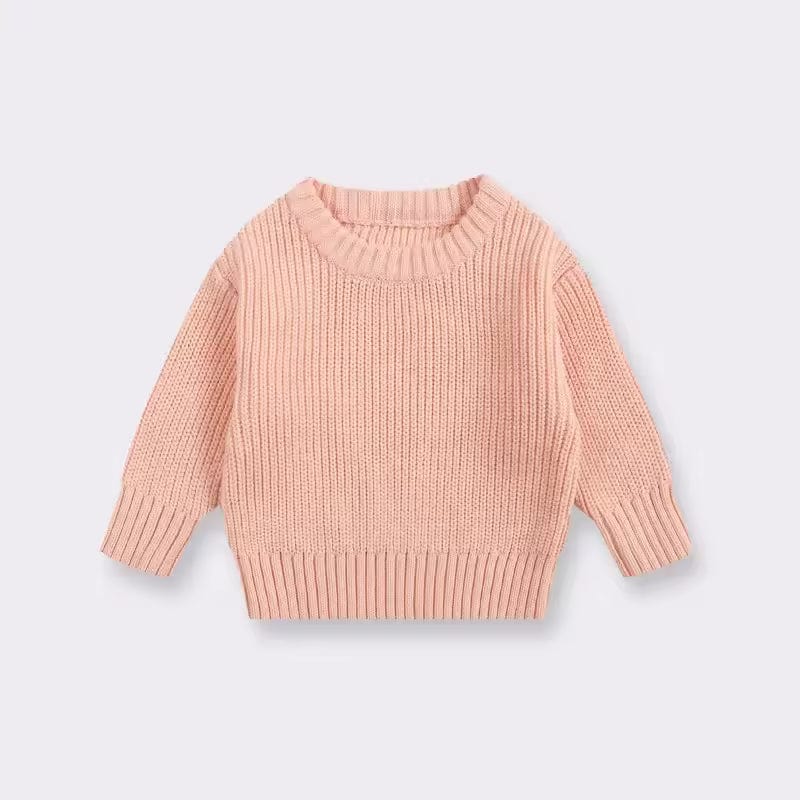 Girls Crew Neck Knit Sweaters