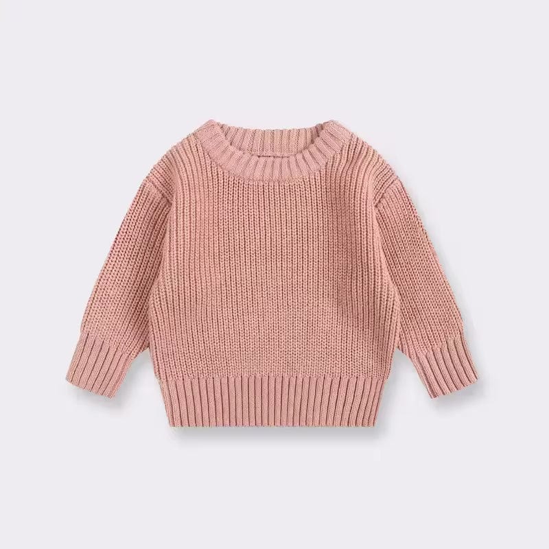 Girls Crew Neck Knit Sweaters