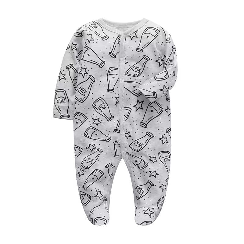 Milk Button Onesie Footie