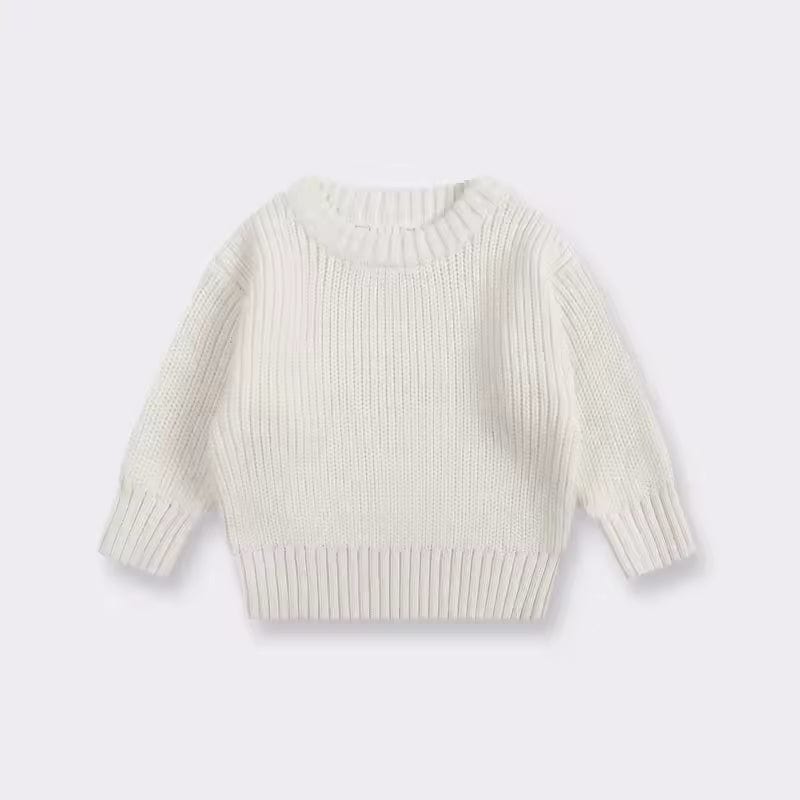 Girls Crew Neck Knit Sweaters