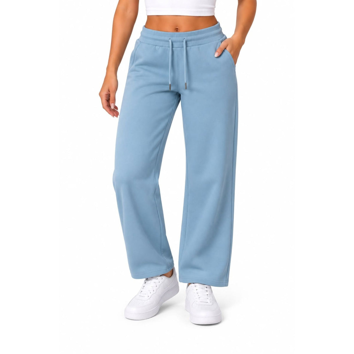 BenBen Women Sweatpants Open Bottom Jogger Pants Heavyweight Casual Stylish Trendy - 3 Pack