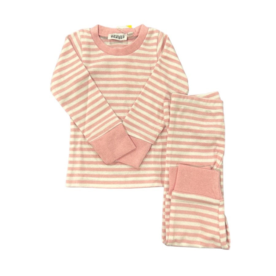 Kids Pink Stripes Pajamas