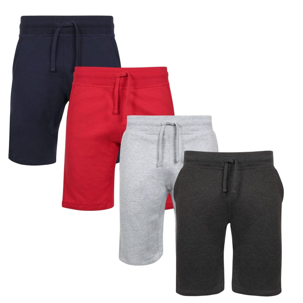 BenBen Men’s Athletic Shorts – Terry Jogger Style for Workout Running, Training & Gym - 4 Pack