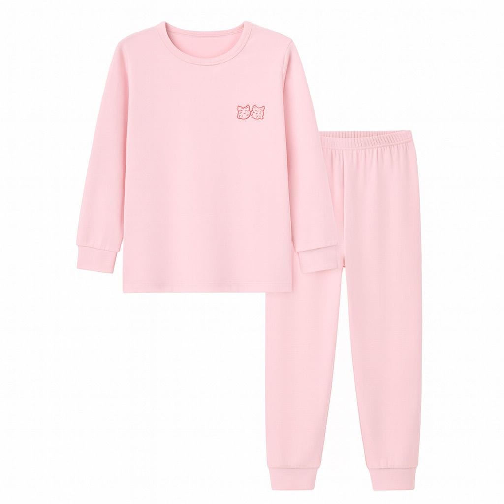 Pink Basics Girls Toddler Pajamas Set
