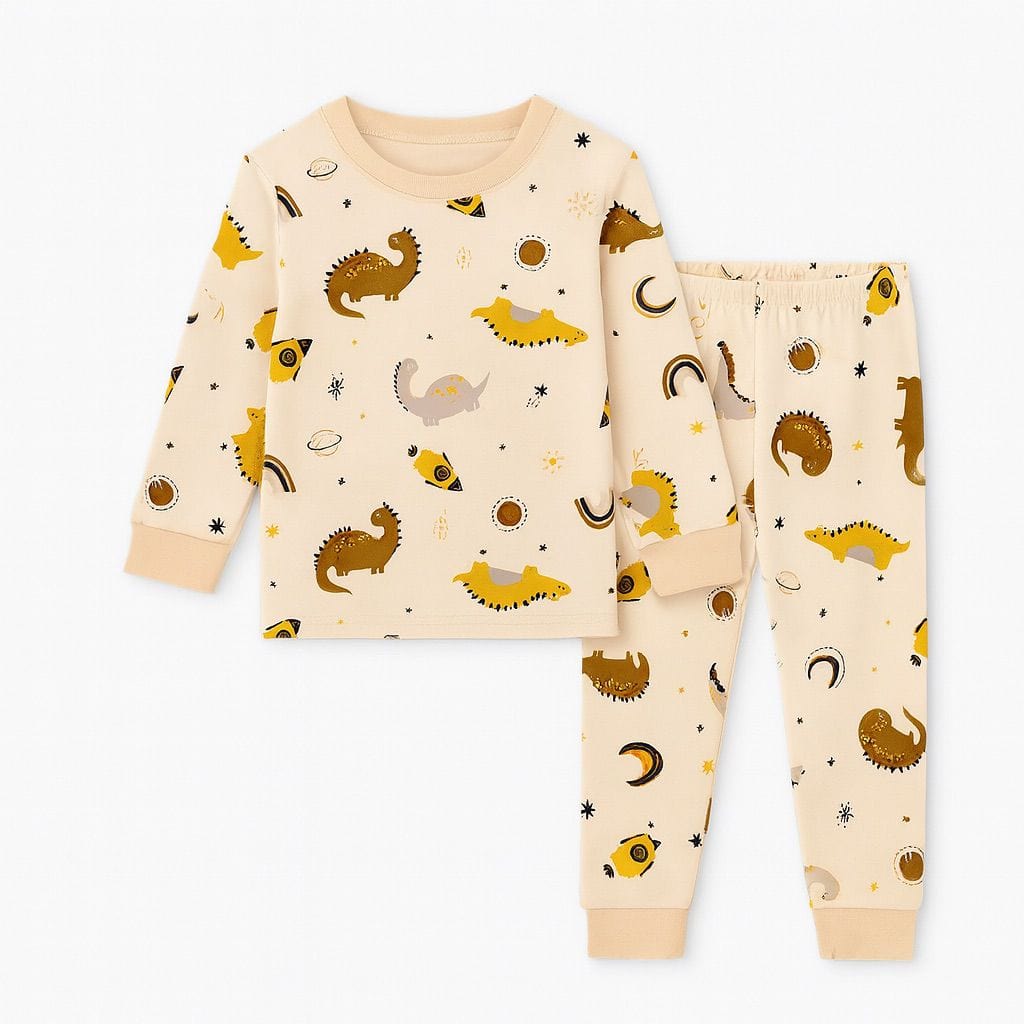 Golden Dinosaurs Boy Toddler Pajamas Set