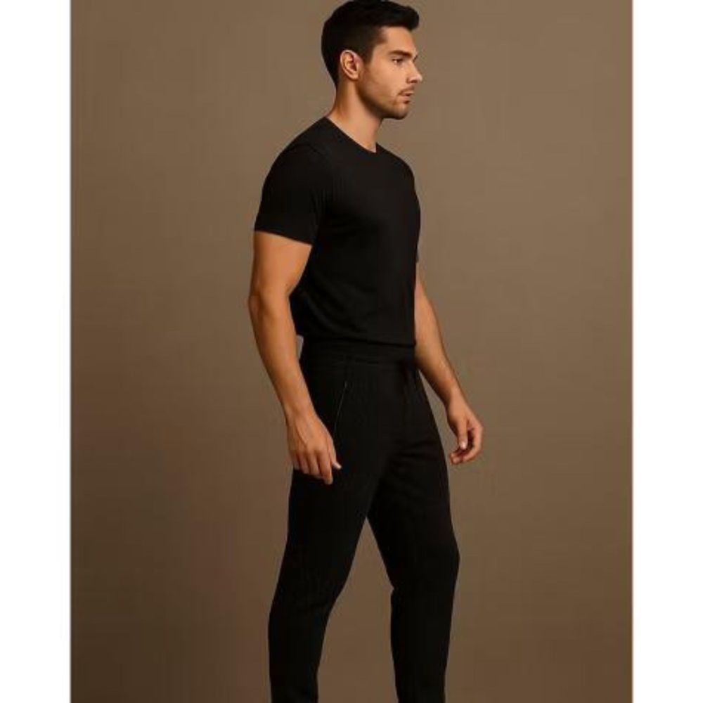 Men's 3-Pack Zipper Pocket Joggers, Modern Fit Athletic Sweatpants, Ultra-Elastic Tapered Lounge Pants, Secure Storage Workout Bottoms, Performance Training Wear