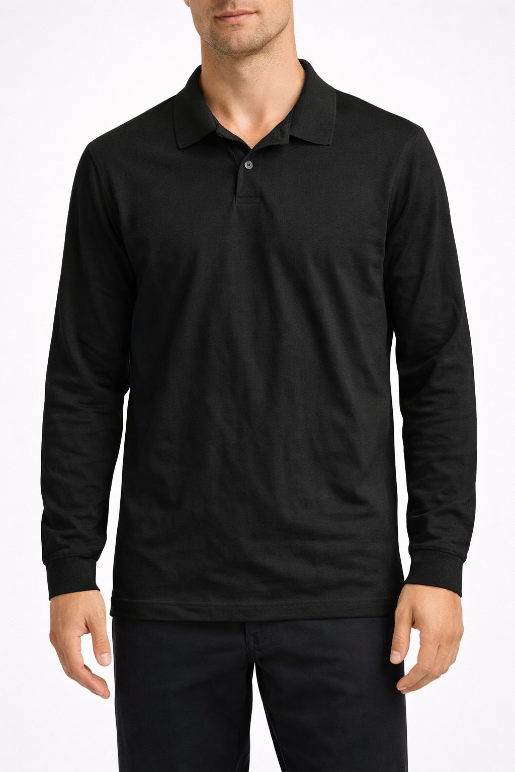 Men's 5-Pack Lightweight Long Sleeve Polo Shirts | Everyday Essential Bundle