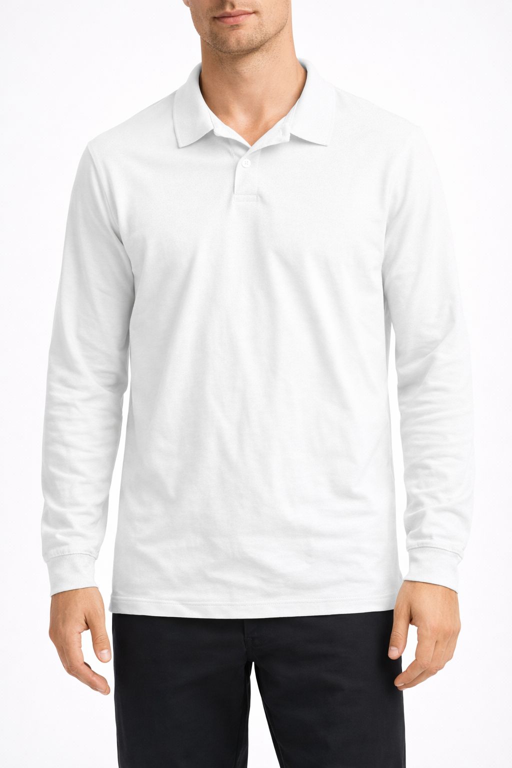 Men's 5-Pack Lightweight Long Sleeve Polo Shirts | Everyday Essential Bundle