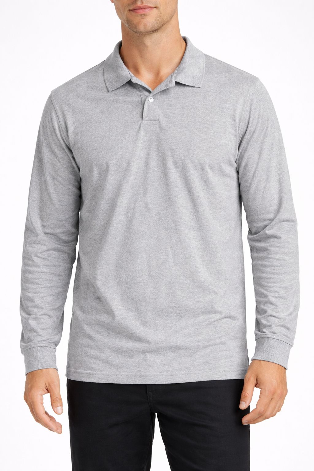 Men's 5-Pack Lightweight Long Sleeve Polo Shirts | Everyday Essential Bundle
