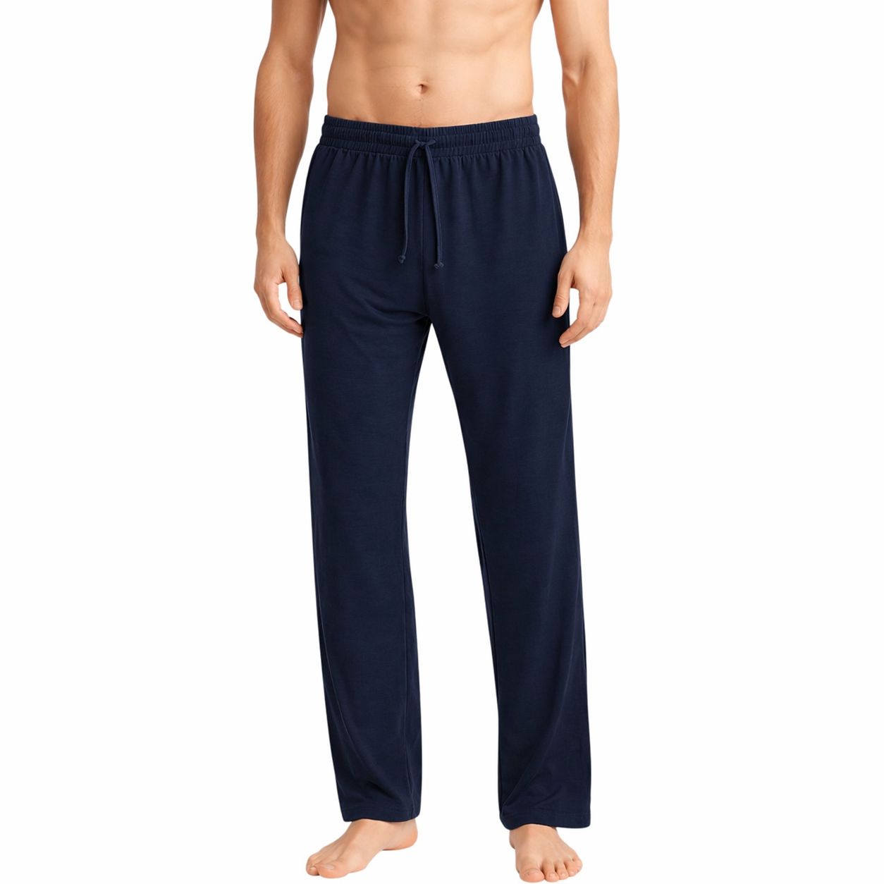 Men's 3-Pack Lightweight Open Bottom Pajama Pants - Relaxed Lounge Wear