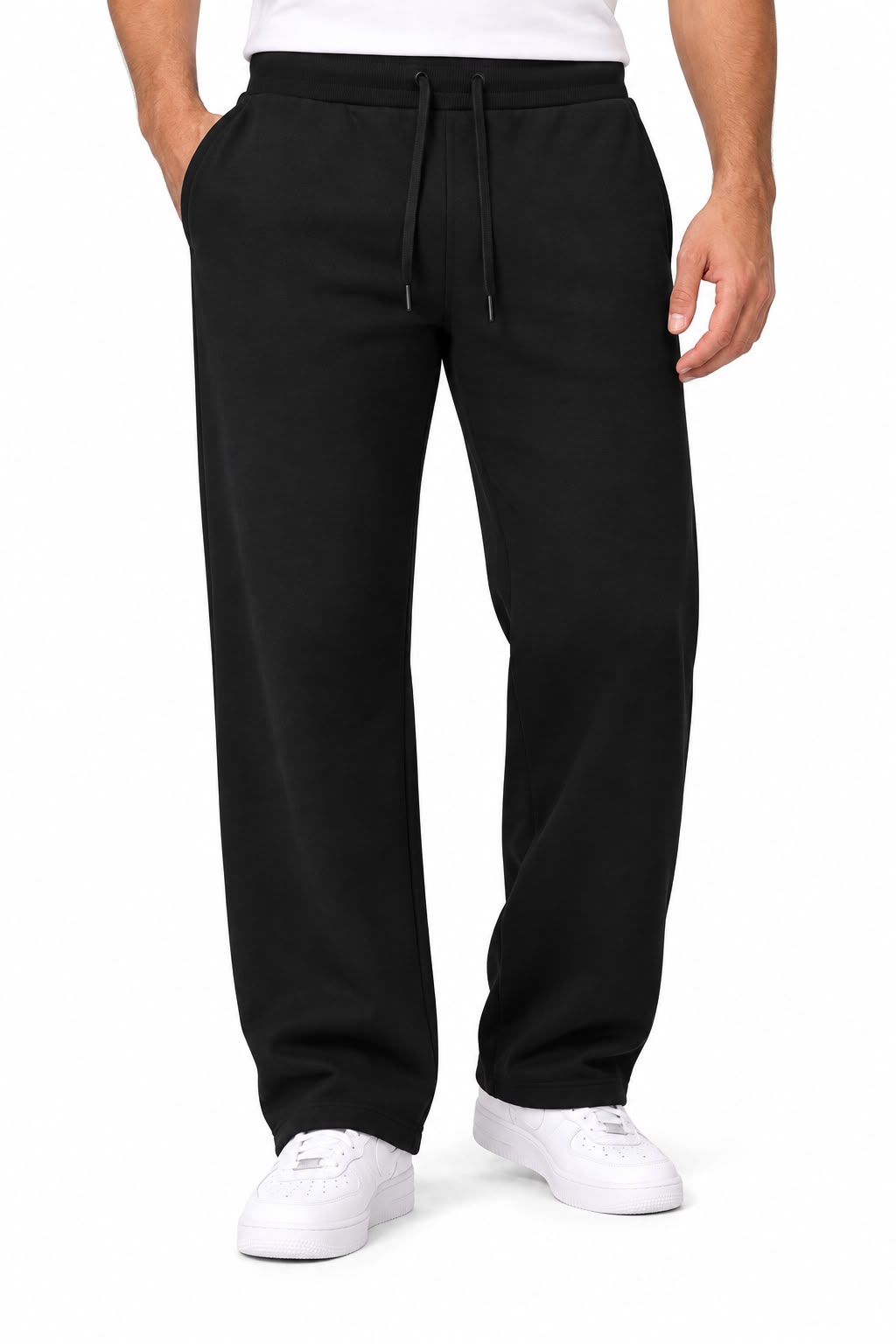 BenBen Men Sweatpants Open Bottom Jogger Pants Heavyweight Casual Stylish Trendy - 3 Pack