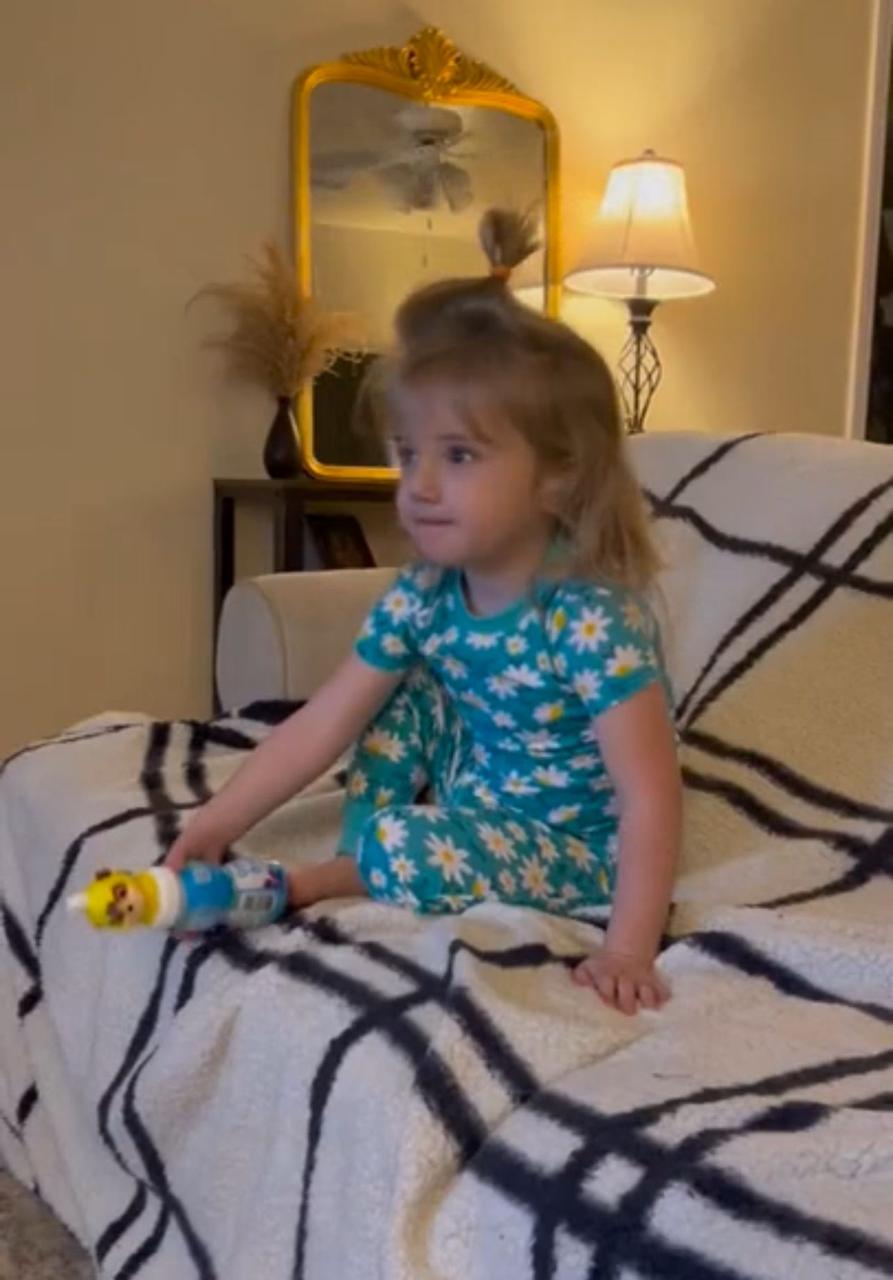 Sunflower Print Girls Pajamas – Super Soft 2-Piece Set
