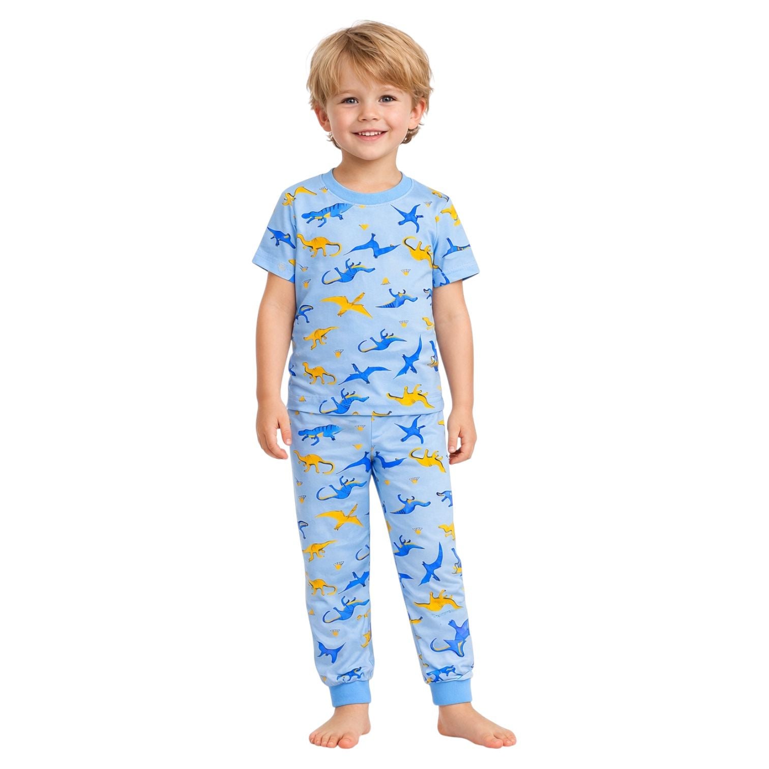 Blue Dinosaur Pajama Set