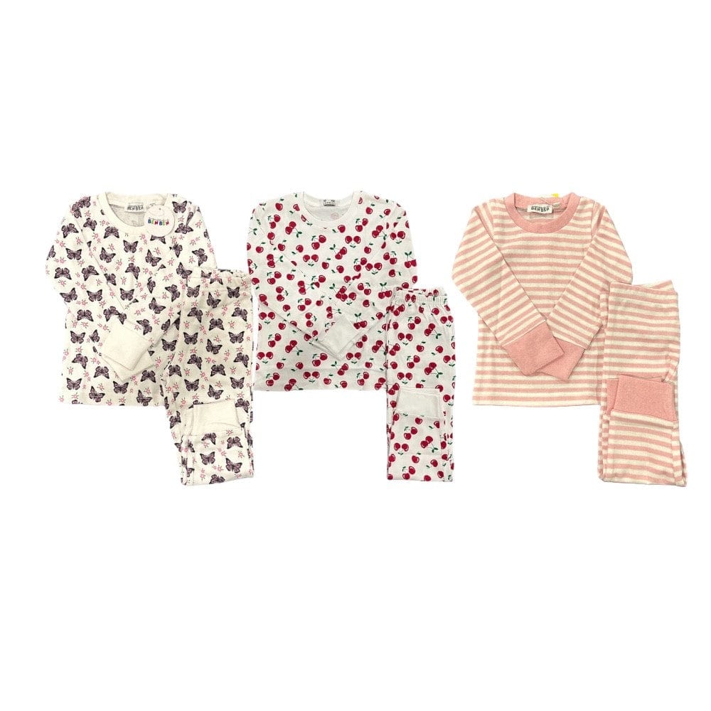 Kids 3 Pack Pajamas Girls - Super Soft Cotton