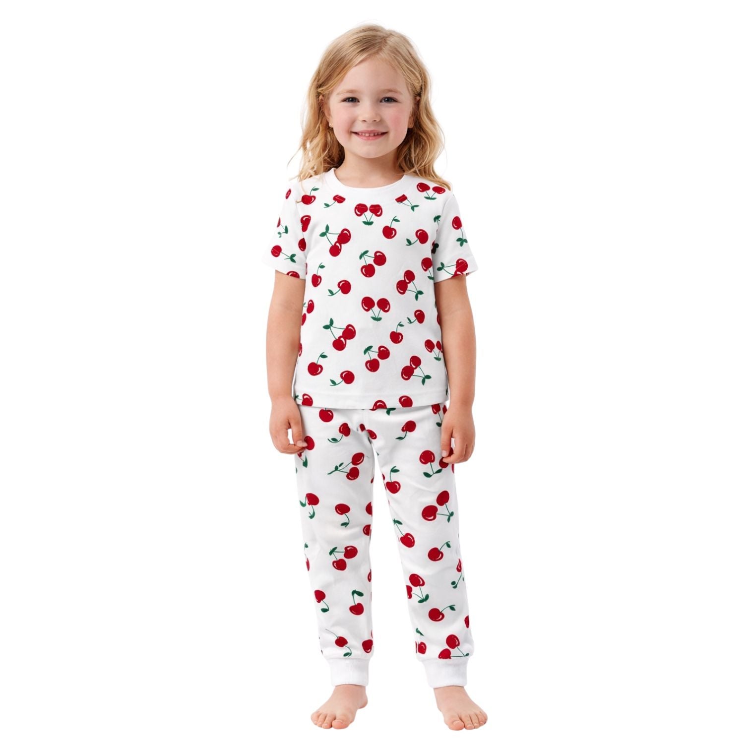 BenBen Kids Toddler Girl Pajamas Pj Set Short Sleeve Snug Fit Soft & Cozy Sleepwear Loungewear 2-Pack - Size 2Y to 10Y