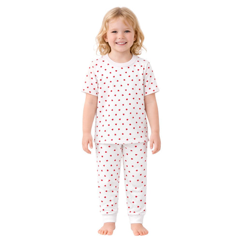 Red Hearts Pajama Set