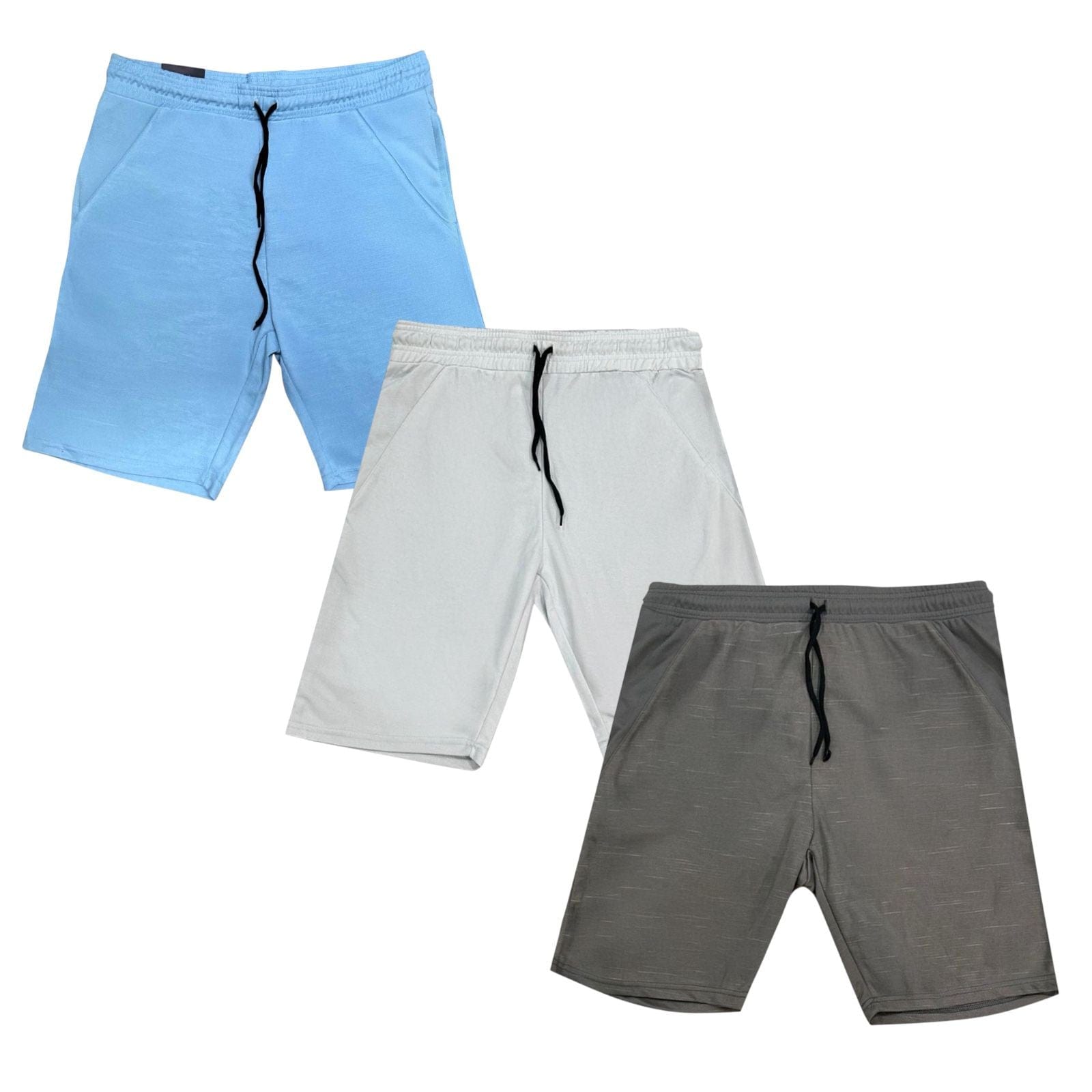 BenBen Mens Shorts Athletic Activewear Relaxed Fit Workout Gym Ultra Comfort - 3 Pack