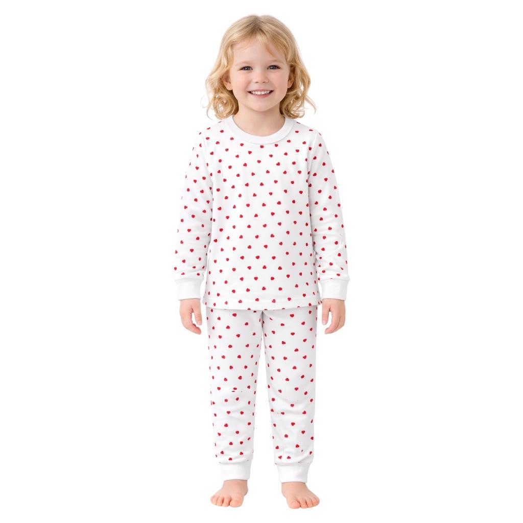 Red Hearts Pajama Set