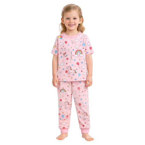 Pink Rainbow Pajama Set