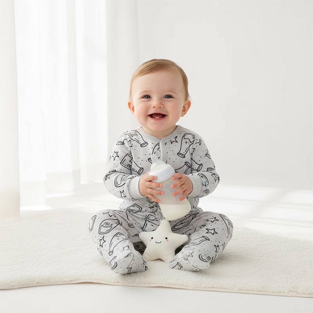 Milk Button Onesie Footie