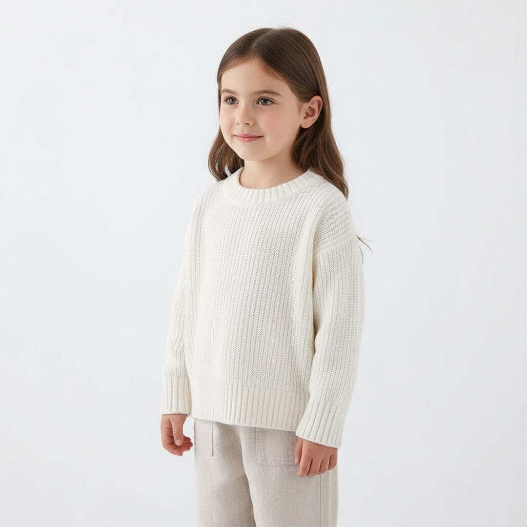 Girls Crew Neck Knit Sweaters