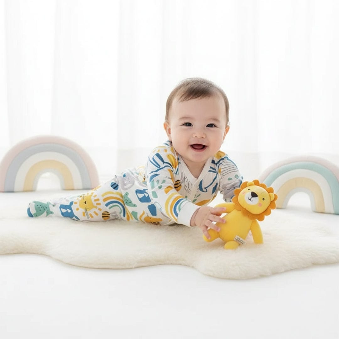 Animals Button Onesie Footie