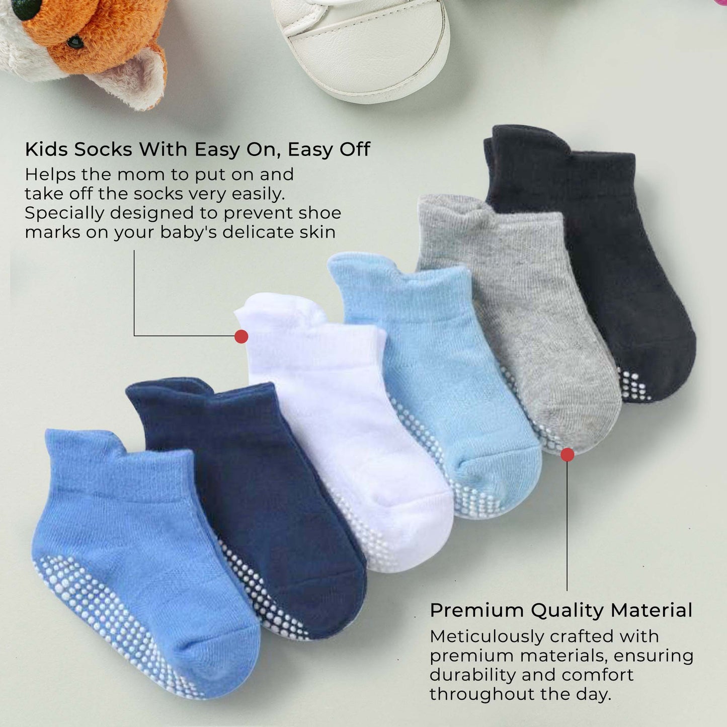 Baby 9 Pack Socks - Super Soft