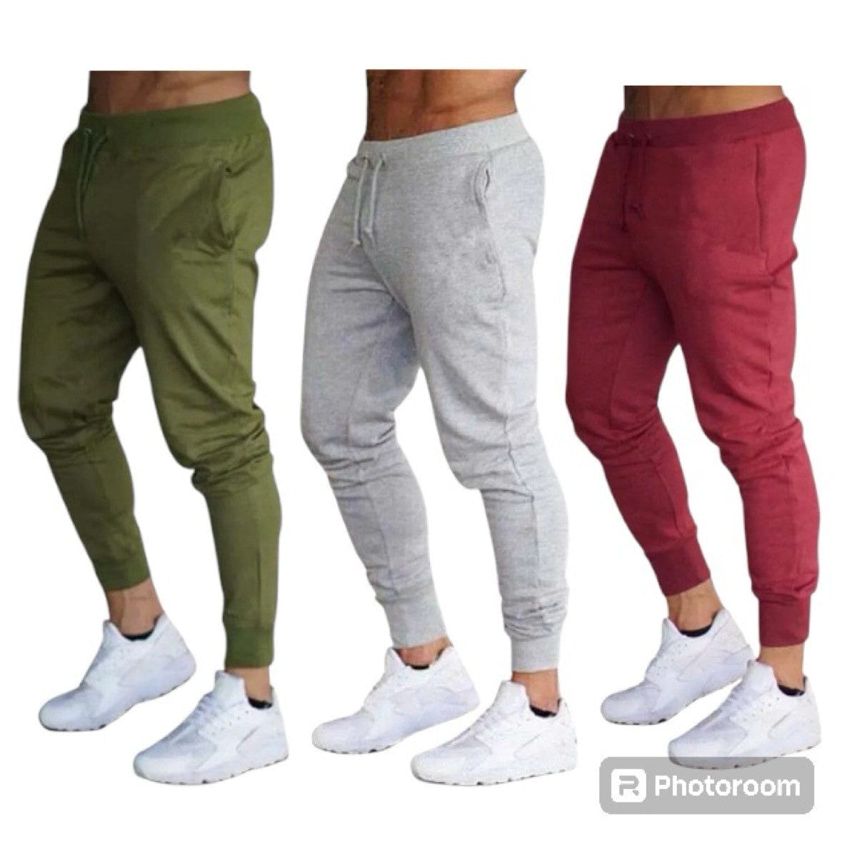 Mens 3 Pack Joggers Midweight and Super Comfy Sweatpants