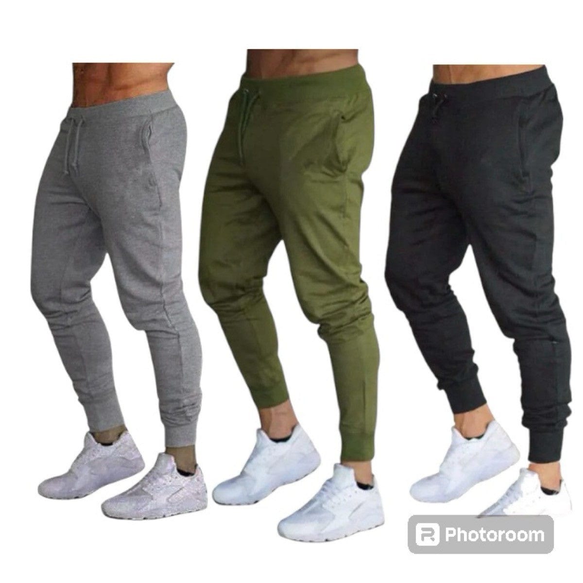 Mens 3 Pack Joggers Midweight and Super Comfy Sweatpants