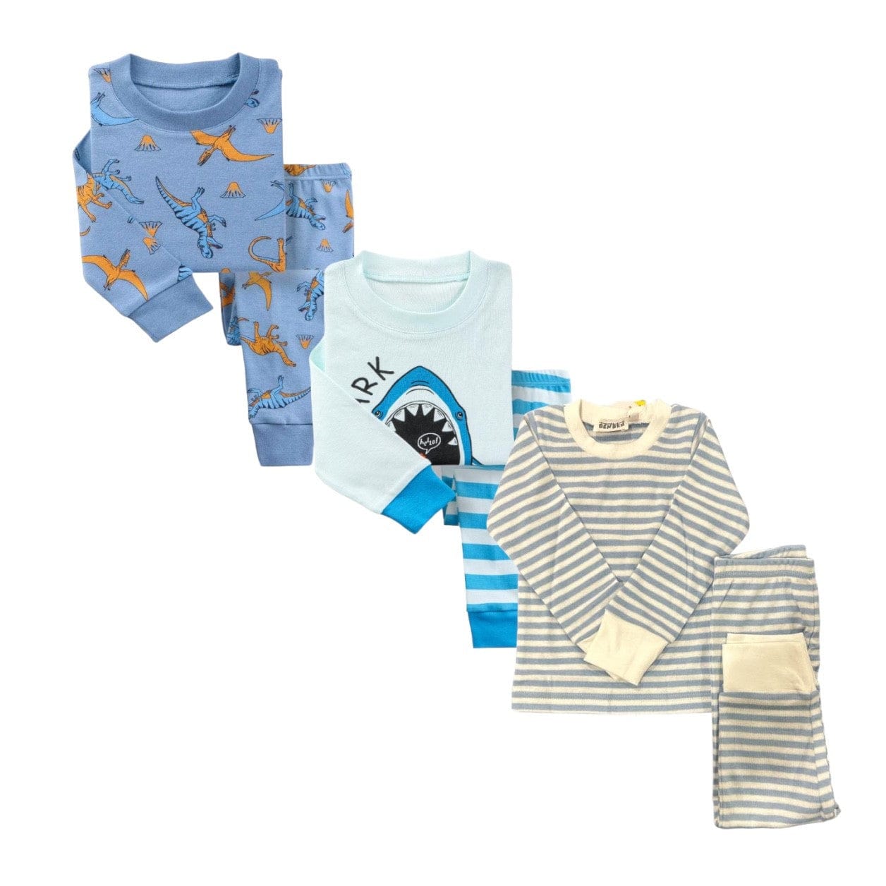 Kids 3 Pack Pajamas Boys - Super Soft Cotton