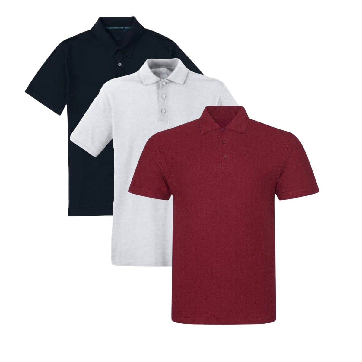 Mens 3 Pack Polos Shorts Sleeve