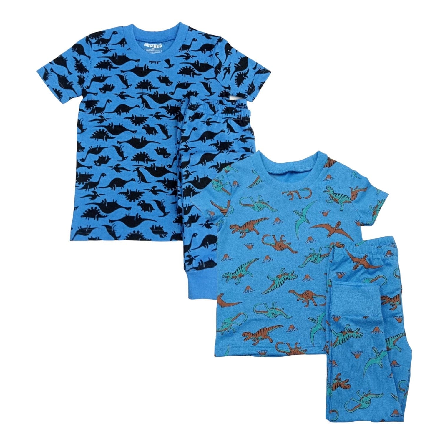 Kids 2 Pack Shorts Sleeves Pajamas - Multiple Options