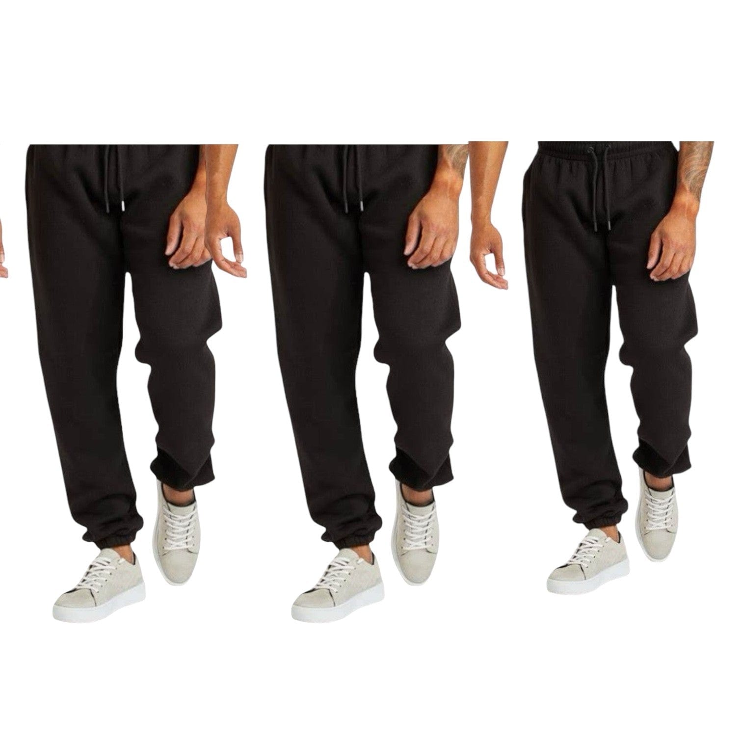 Mens 3 Pack Joggers Super Soft