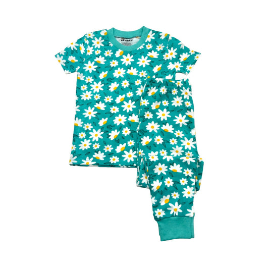 Sunflowers Shorts Pajamas For Kids Super Soft - 2 Piece Set