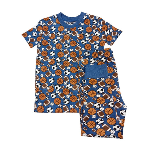 Sports Pajamas For Kids Super Soft -  2 Piece Set