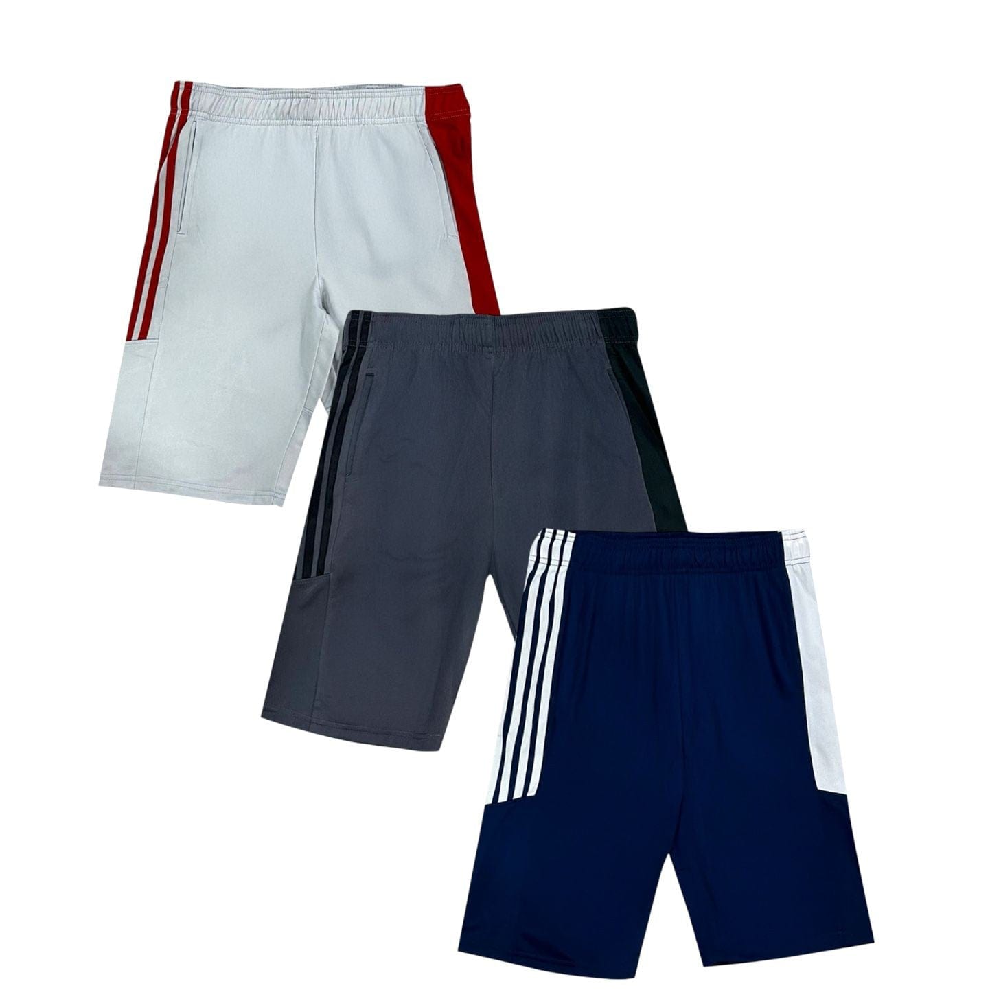 BenBen Mens Shorts Athletic Activewear Relaxed Fit Workout Gym - 3 Pack