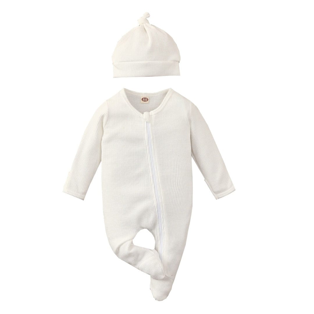 Super Soft Baby Onesie with Matching Hat - Made With 100% Cotton