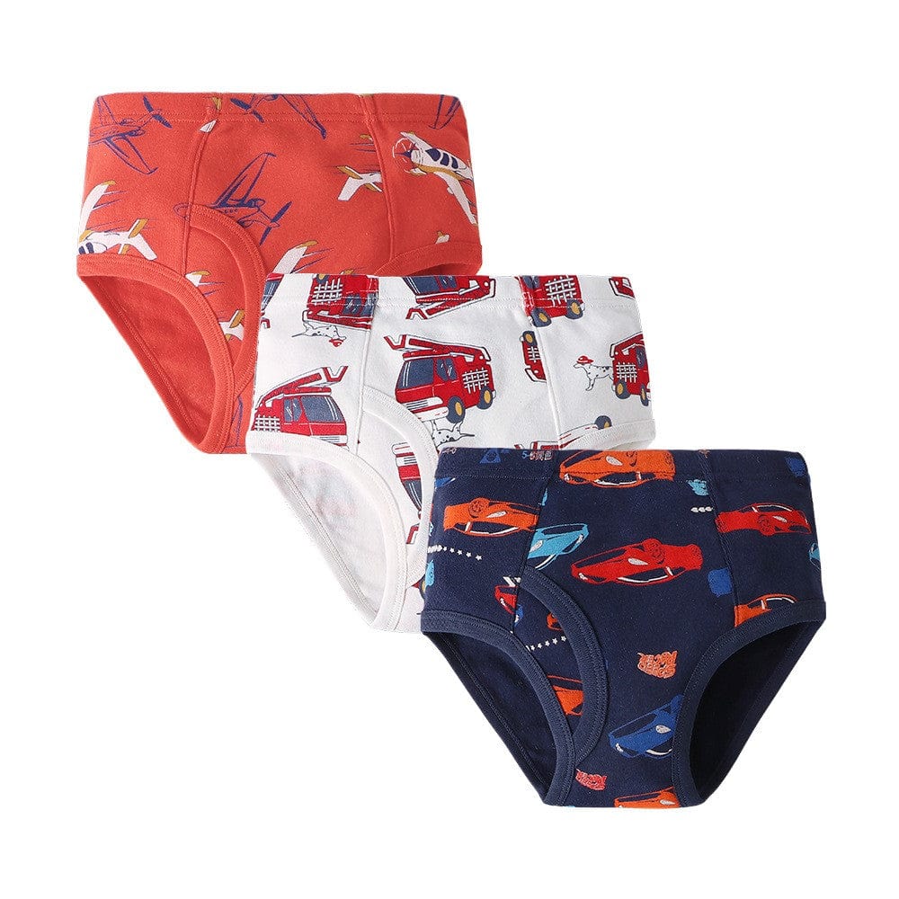 3 Pack Kids Underwear - Fire Trucks