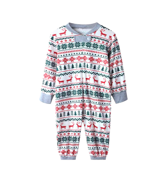 Classic Christmas Kids Footie - Made with Cotton
