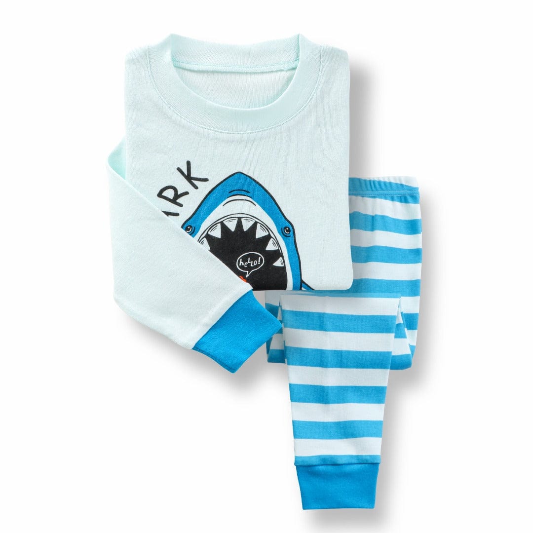 Kids and Baby Sharks Pajamas